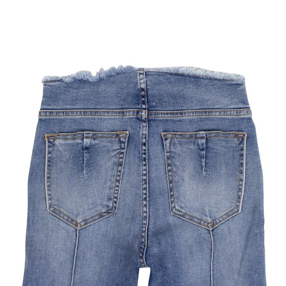 UNRAVEL PROJECT Denim Blue Cotton Lace Up Skinny Jeans Pants Size 26 $1155 - Picture 4 of 4